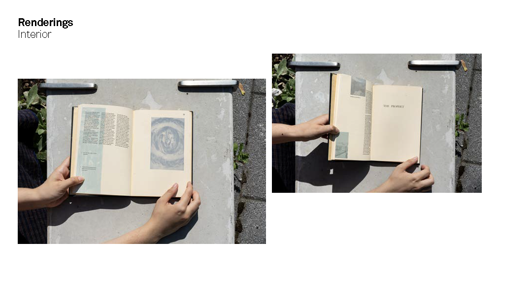 Detail from the Kahlil Gibran Co book concept, focusing on typographic detail and annotations.