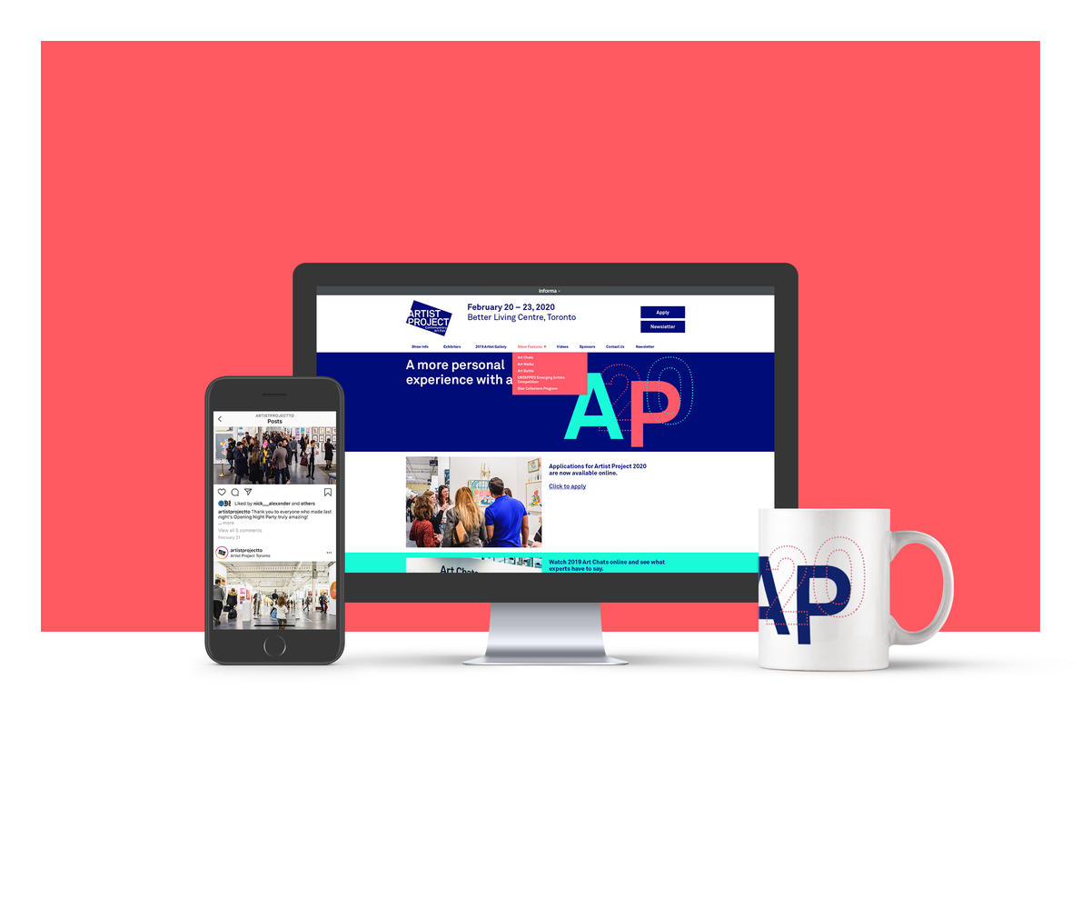 AP20 digital identity layout designed for screen-based event applications.