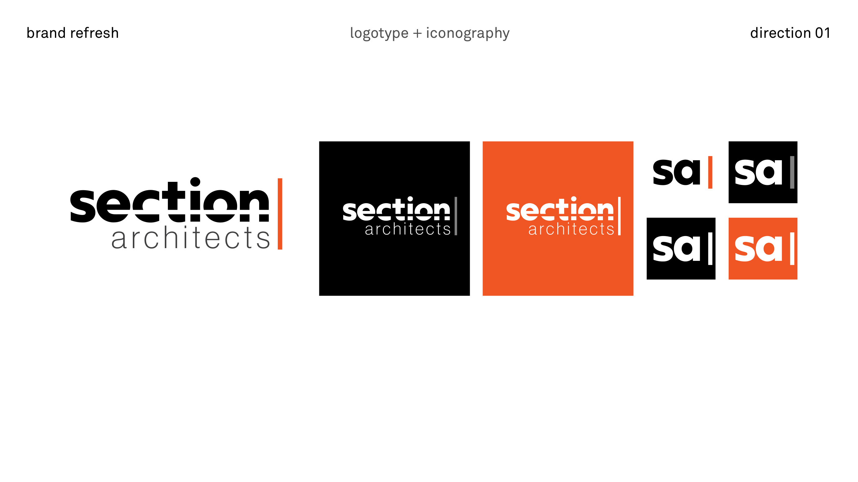 section architects · logotype and iconography