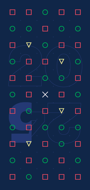 afterholiday 2024 card with minimal typographic composition.